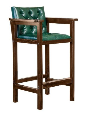 Кресло бильярдное (мягкое сиденье + мягкая спинка, цвет орех пекан)