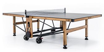 Теннисный стол влагостойкий "Rasson Premium W-760 Teak Outdoor" (274 Х 152.5 Х 76   см ) с сеткой и чехлом